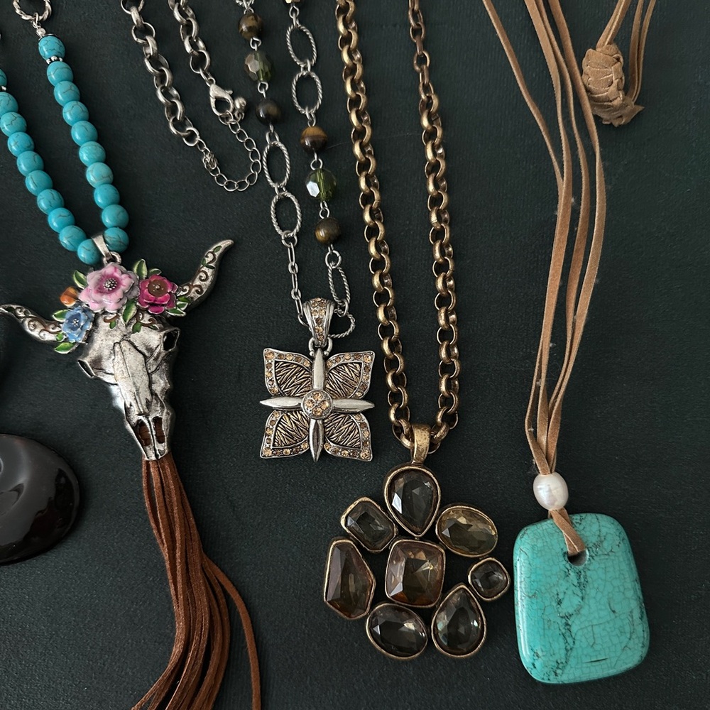 Boho Multicolor Necklace Set - Picture 5 of 5